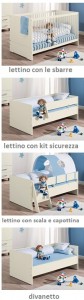 Da lettino a letto junior e divanetto
